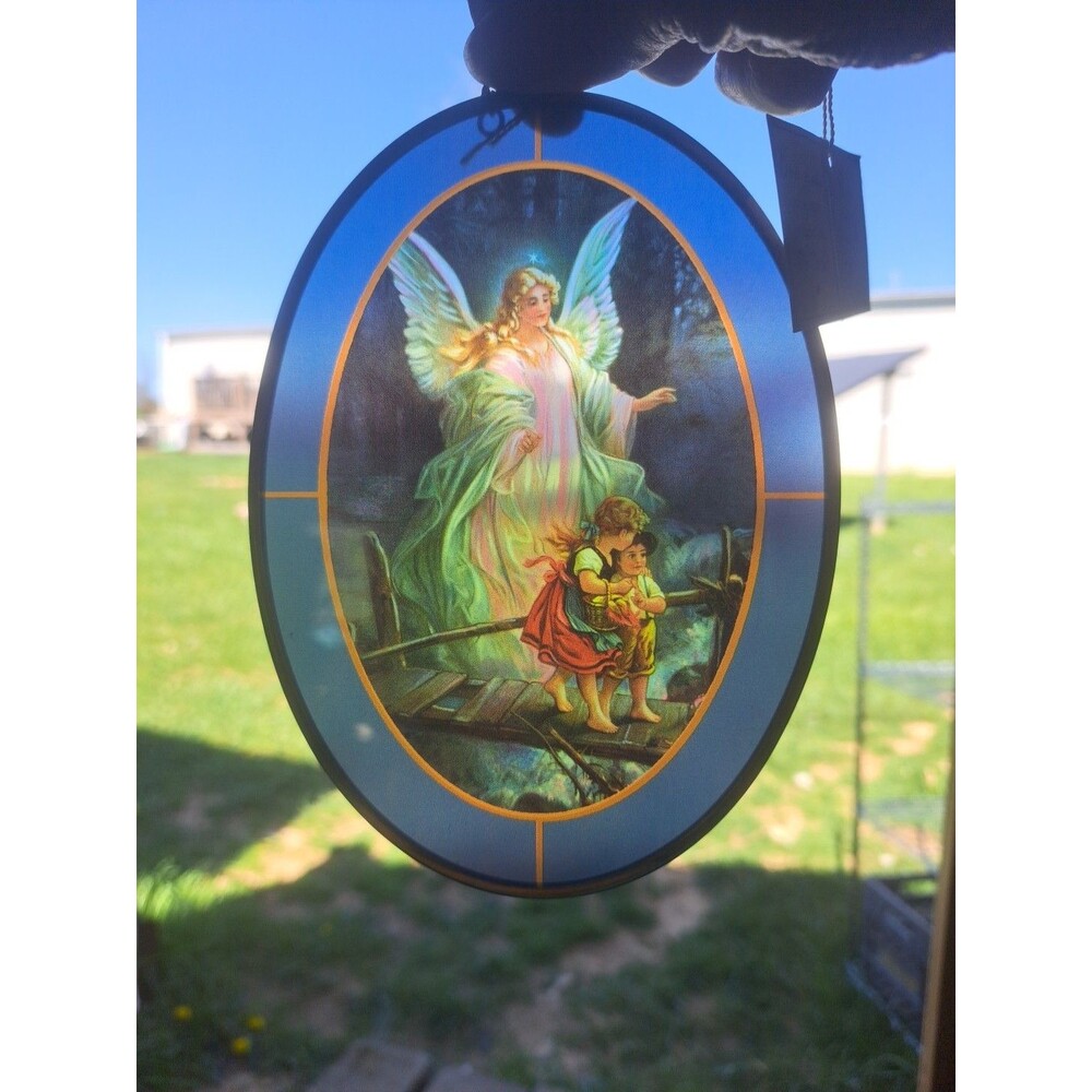 Via Vermont Artistry in Glass Art Catchers 1993 Thomas Cathey Guardian Angel...
